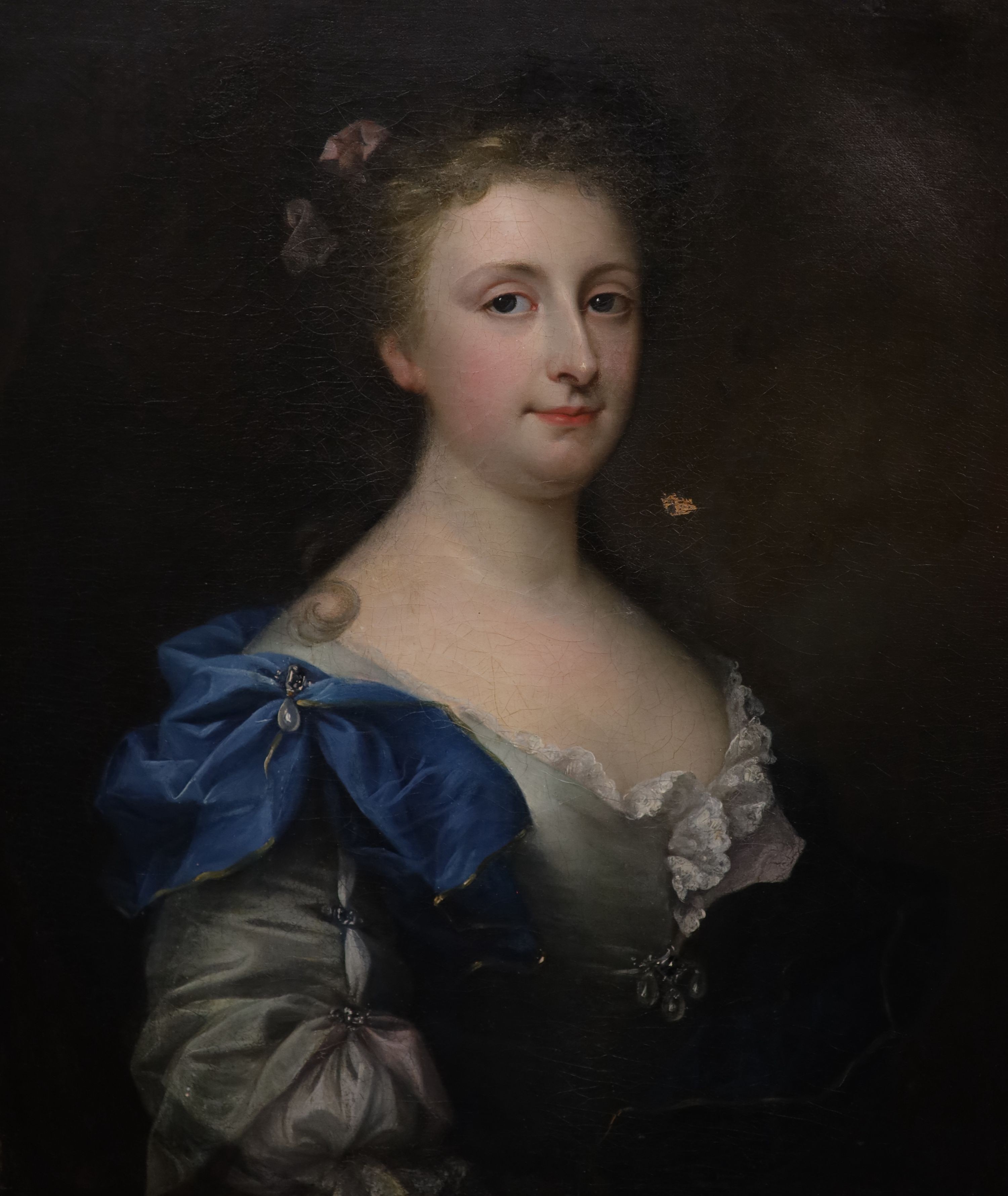 After Sir Godfrey Kneller (1646-1723), Portrait of Caroline Wilhelmina of Branderburg-Ansbach, oil on canvas, 76 x 63cm, unframed